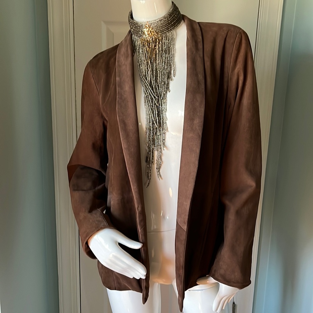 SOLD 🎉EILEEN FISHER SUADE BLAZER/coat